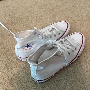 High top white converse